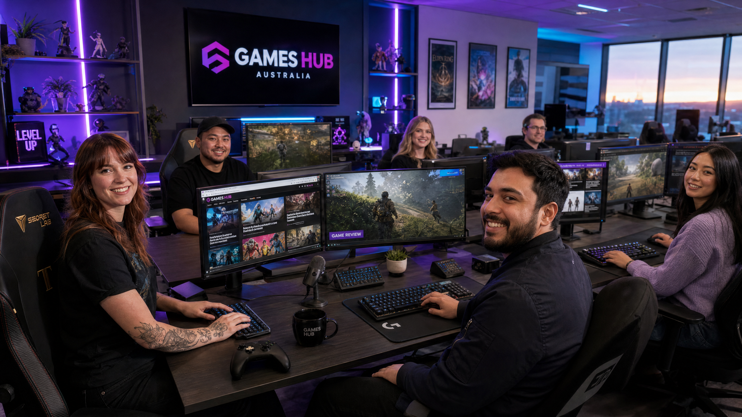 The RocketPhantoms team at their workstations
